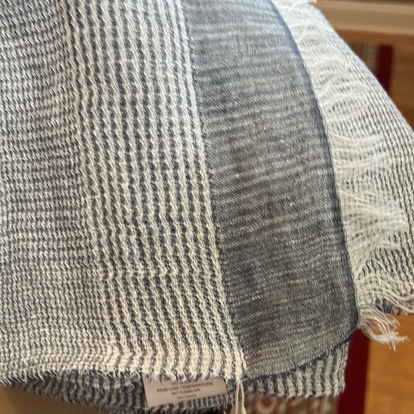 SASSO + SMYTH LINEN AND COTTON SCARF. - Picture 10 of 11